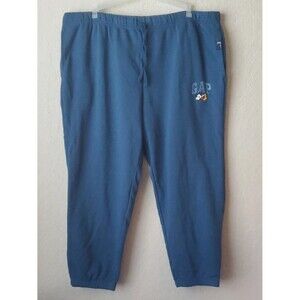 Gap x Disney Mickey Mouse Joggers XXL Blue Fleece Sweatpants Plus Size 2XL
